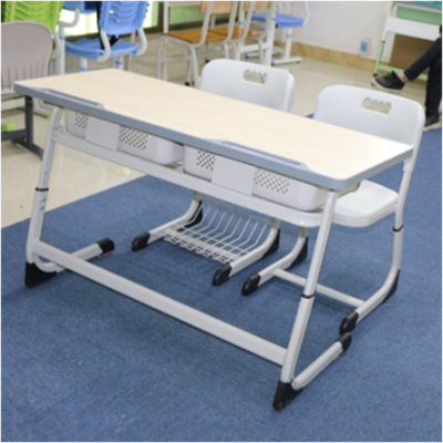 抽芯弯双人升降课桌椅